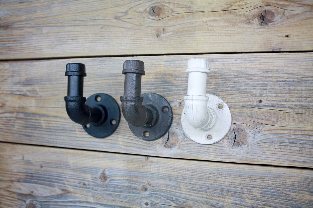 Industrial Pipe Hook, Industrial Decor, Cast Iron Coat or Towel Hook Etsy