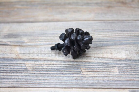 Pinecone Drawer Knob Cabinet Knob Pinecone Drawer Pull Etsy