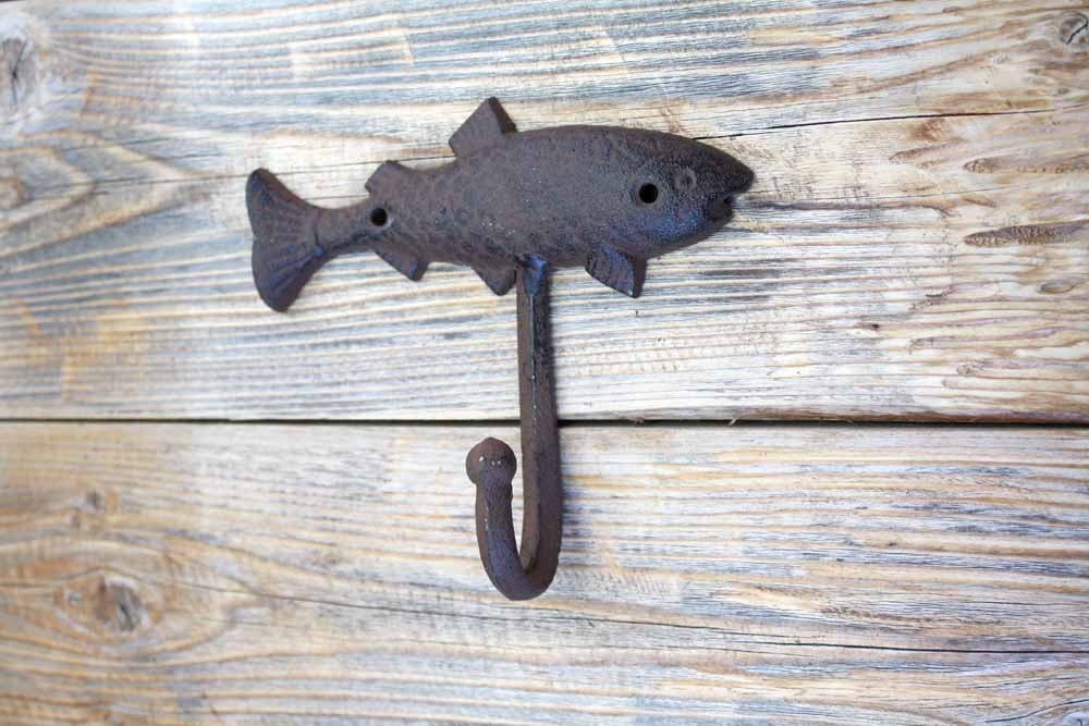 Buy Fish Coat Hook, Cast Iron Cottage Decor Online in India 