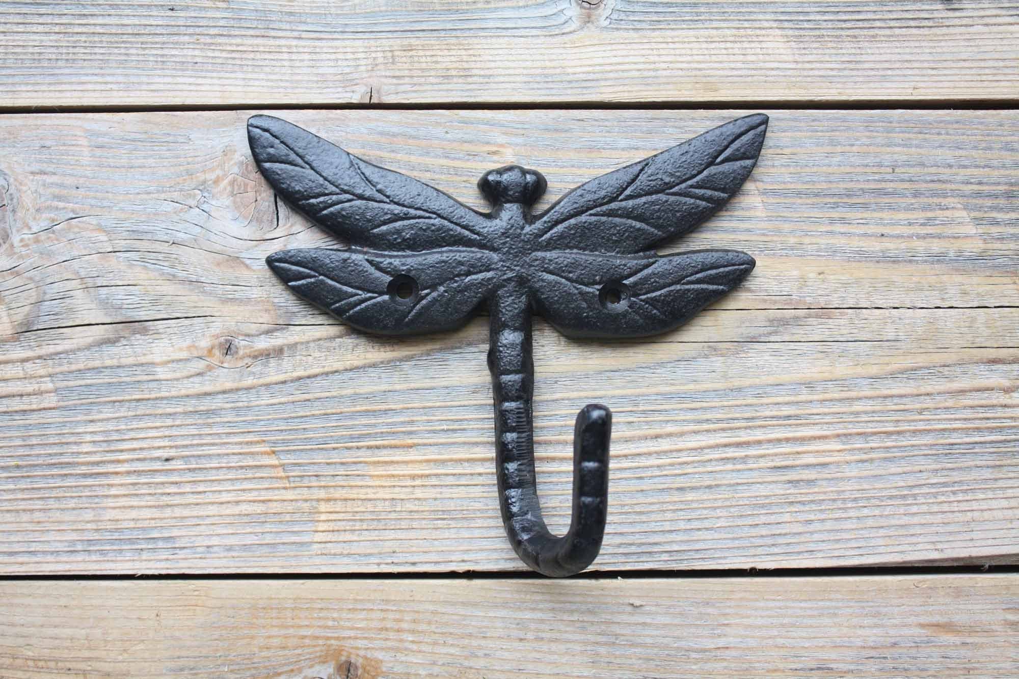 Cast Iron Dragonfly Hook Shabby Chic Hook Etsy