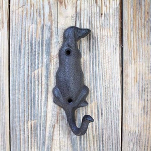 Sitting Dog Tail Hook, Cast Iron Dog Hook