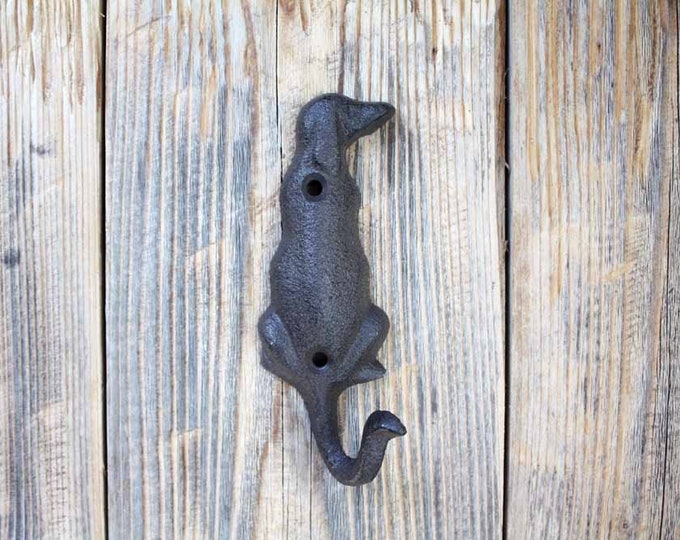 Sitting Dog Tail Hook Cast Iron Dog Hook Etsy