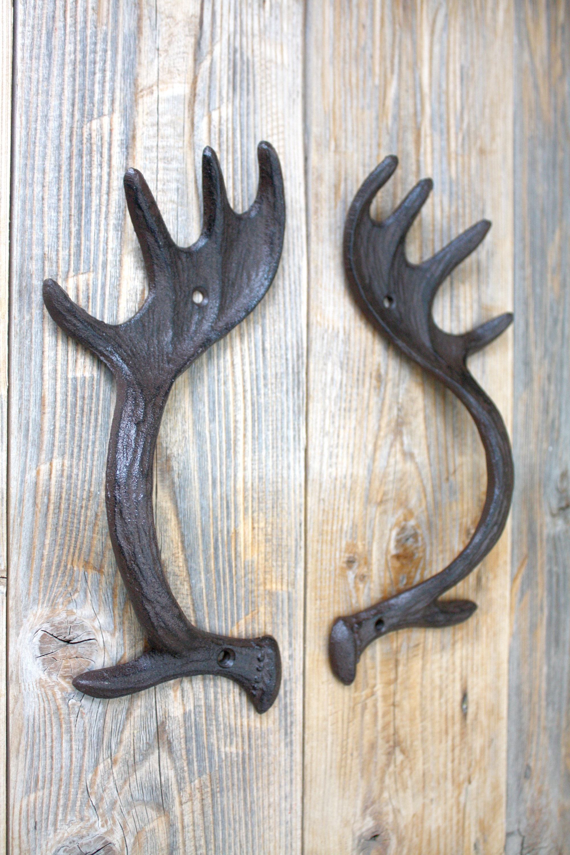 Cast Iron Moose Antler Door Handles Set of 2 Etsy Canada