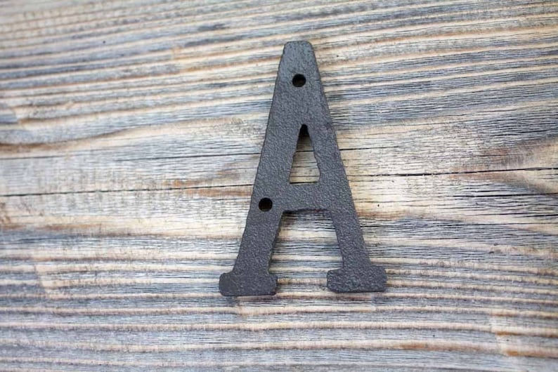 Small Cast Iron Metal Letters for DIY Crafts or Signs | Etsy
