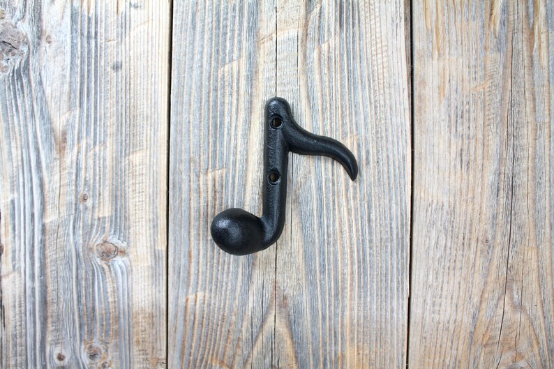 Musical Note Hook Eighth Note Music Room Decor Etsy