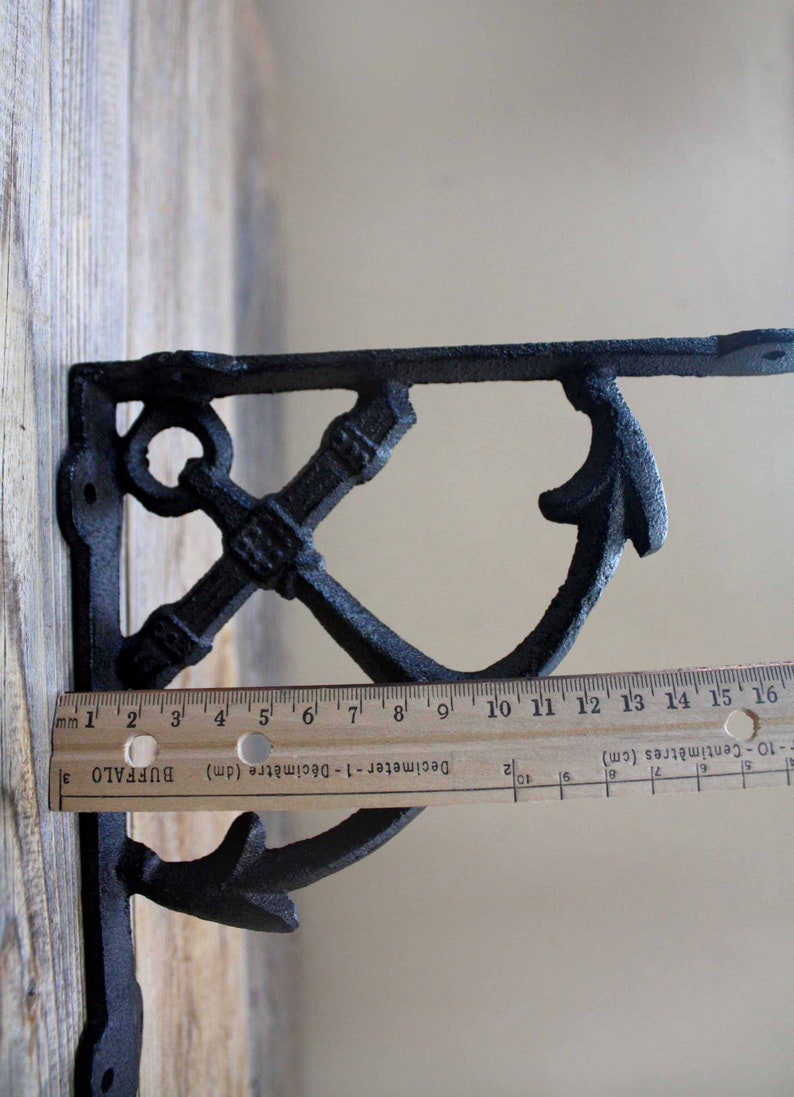 Cast Iron Anchor Shelf Bracket Nautical Wall Decor Etsy Australia