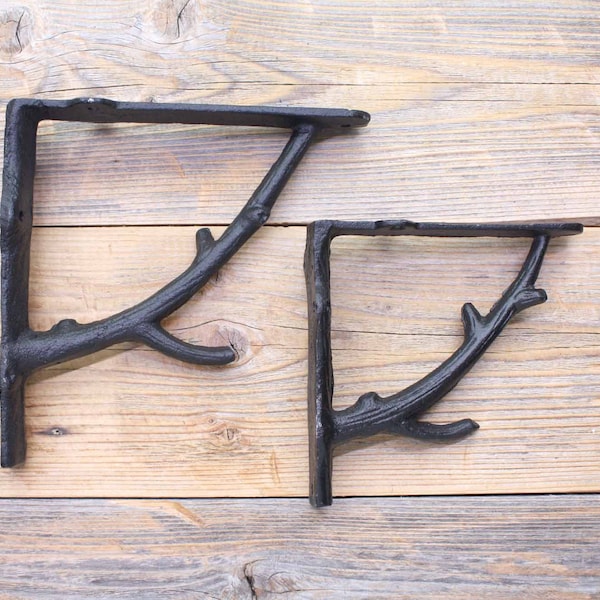 Tree Branch Shelf Bracket Etsy