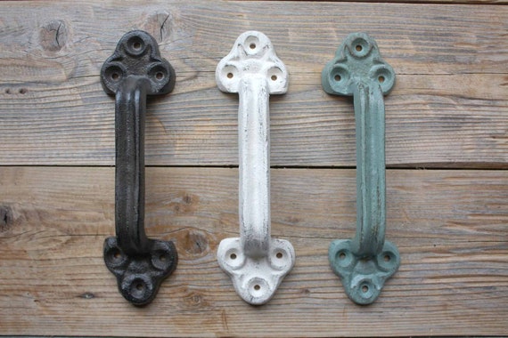 Gate Sliding Door Pull Handle Large Heavy Duty Cast Iron Rustic Shed Home Decor Gate Sliding Door Pull Handle Large Heavy Duty Cast Iron Rustic Shed Home Decor