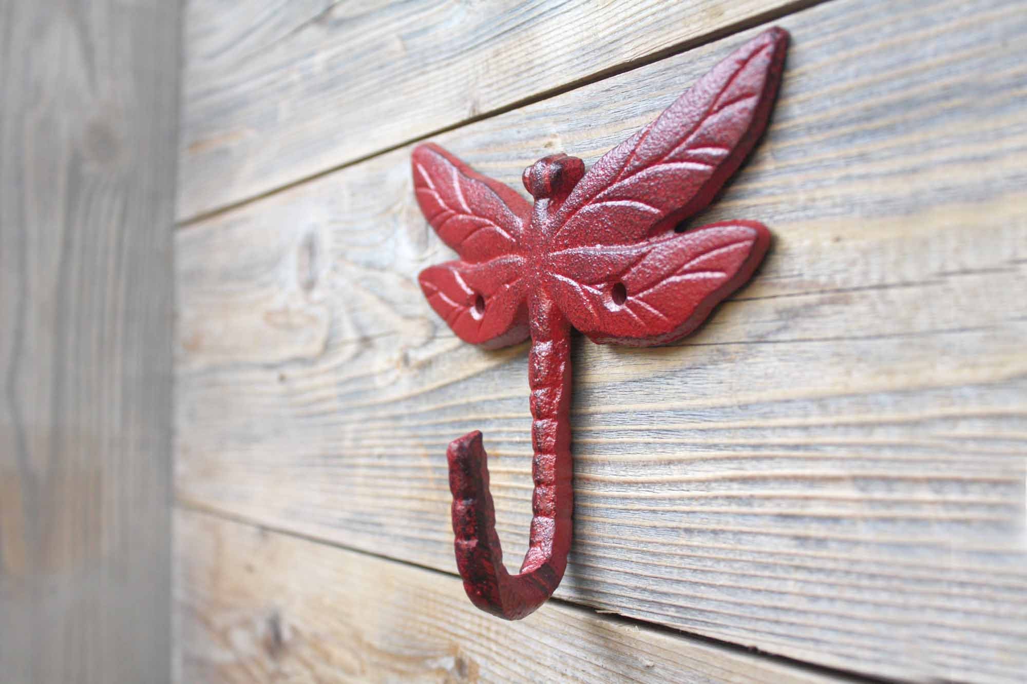 Cast Iron Dragonfly Hook Shabby Chic Hook Etsy