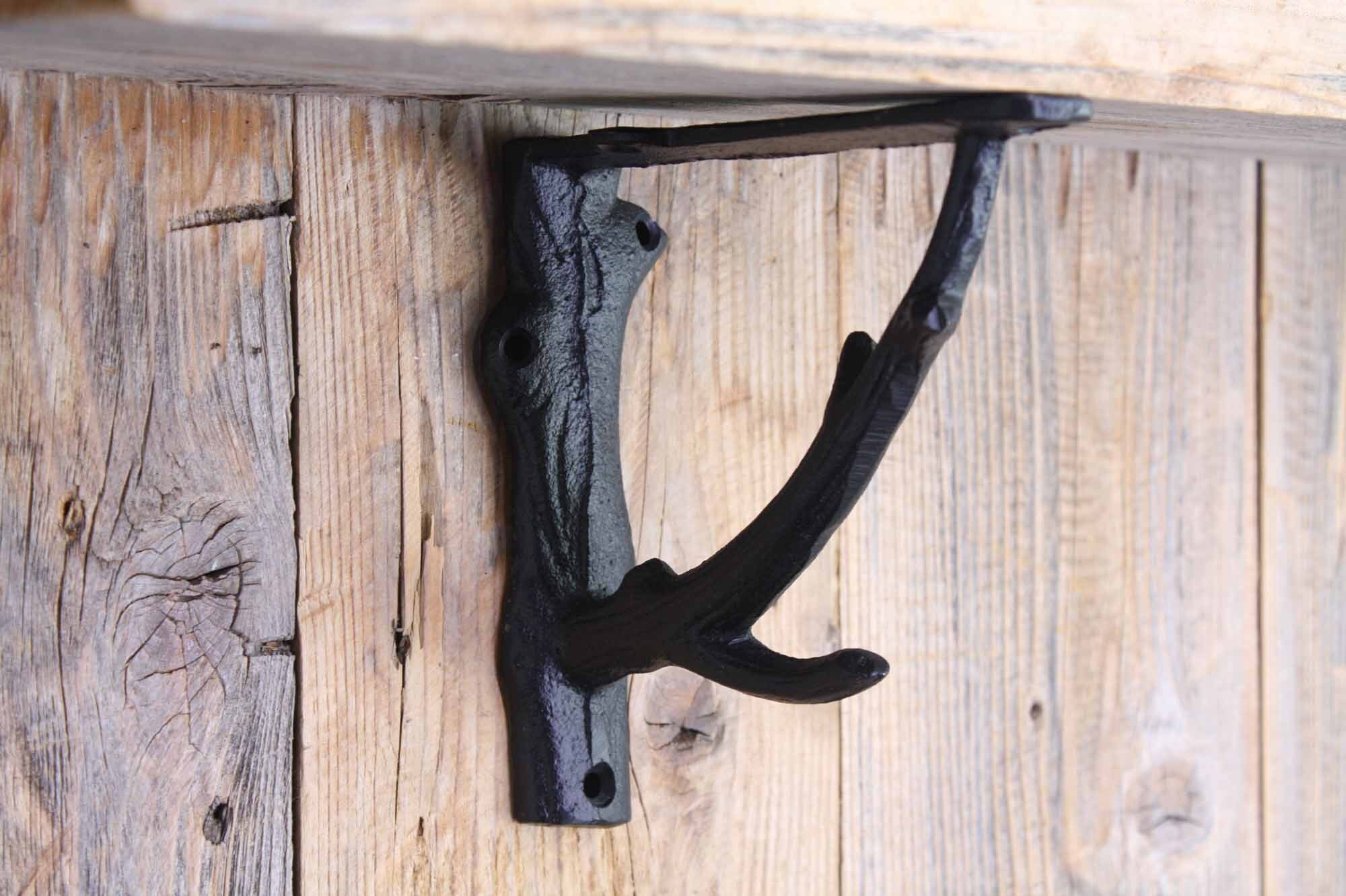 Black Tree Branch Shelf Brackets Cast Iron Shelf Supports Etsy Australia