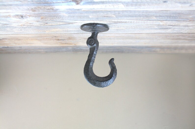 Cast Iron Ceiling Hook Pendant Light Hook Etsy