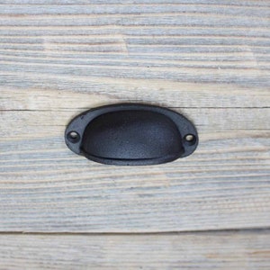 Cast Iron Simple Drawer Pull, Drawer Handle, Cabinet Cup Handle