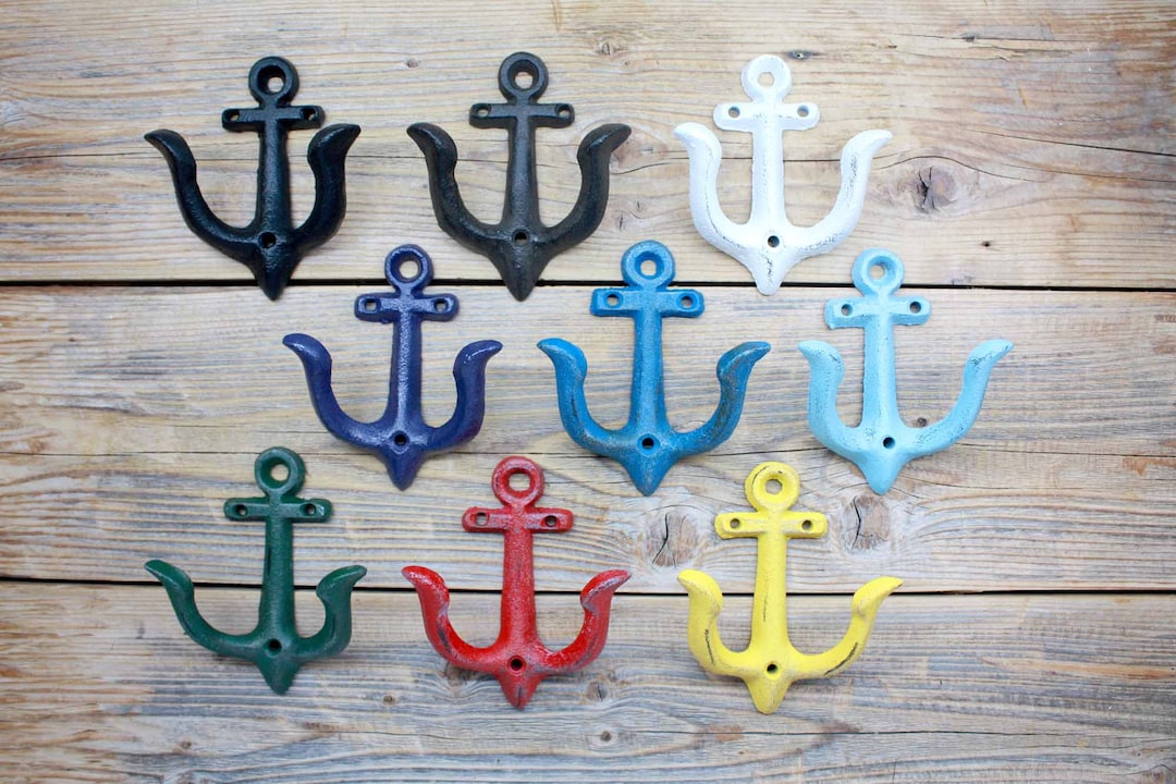 Anchor Coat Hook, Nautical Towel Hook, Backyard, Bathroom or Pool Hook ...