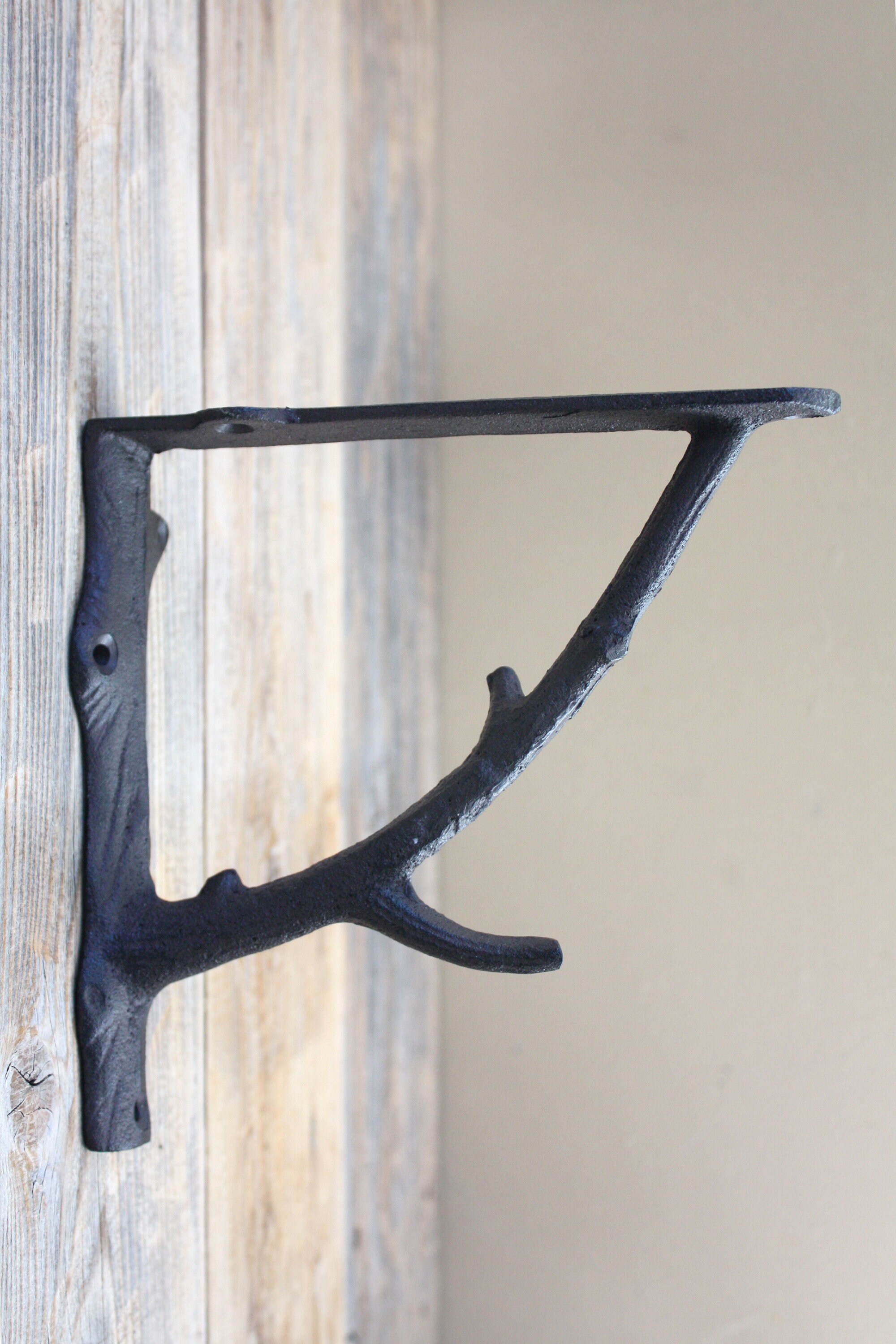 Tree Branch Shelf Bracket Cast Iron Shelf Supports Etsy