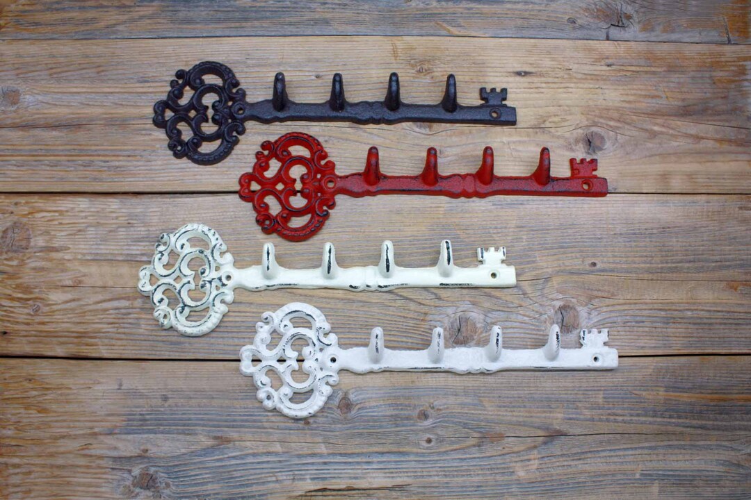 Ornate Cast Iron Key Holder, Key Rack Hook, Entryway Key Organizer - Etsy