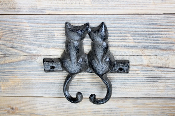 Cat Hook, Cast Iron Cat Tail Coat Hook, Gift for Cat Lover, Kitten Wall  Hook -  Canada