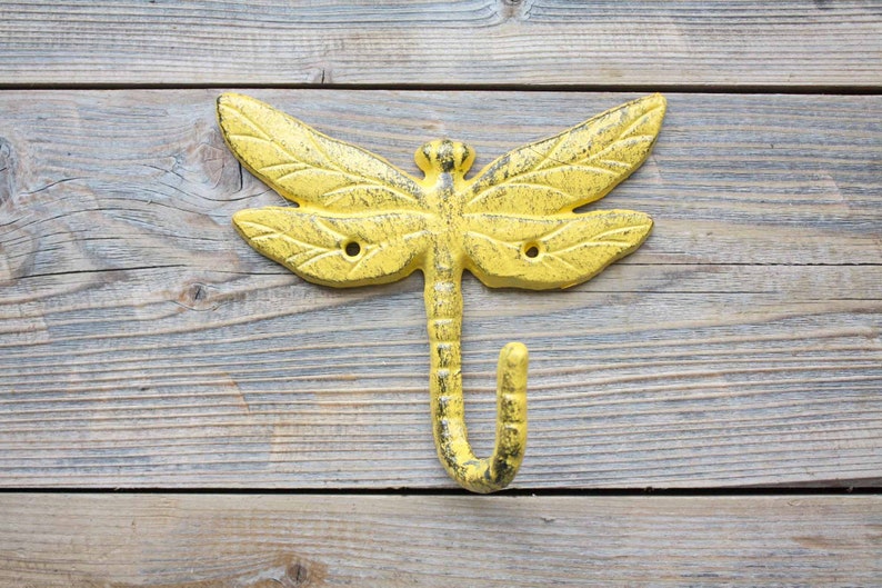 Cast Iron Dragonfly Hook Shabby Chic Hook Etsy