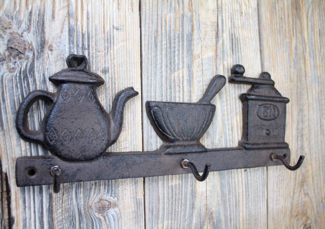 Cast Iron Kitchen Hook Potholder Hook Coffee Mug Hooks Etsy