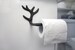 Antler Toilet Paper Holder, Cast Iron TP Holder 