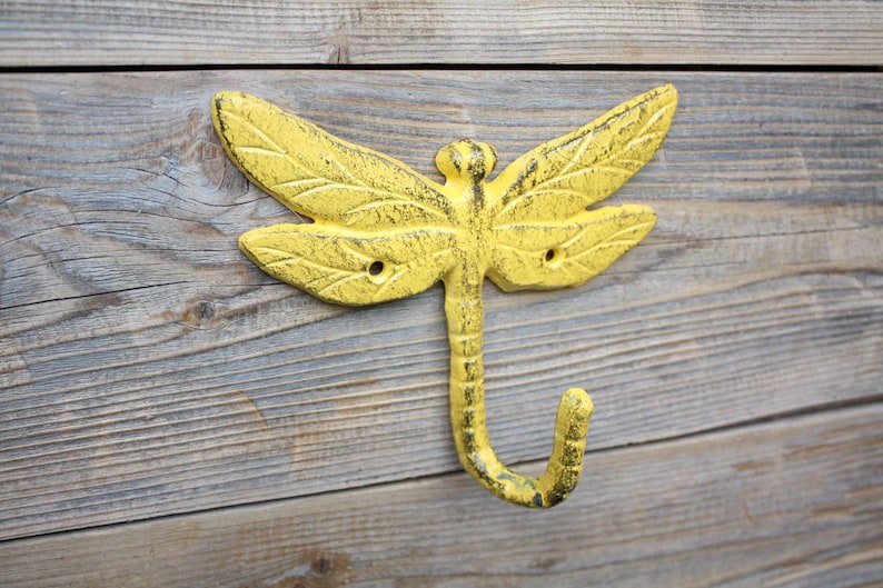 Cast Iron Dragonfly Hook Shabby Chic Hook