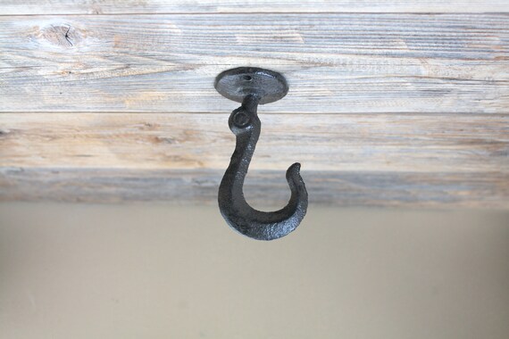 Cast Iron Ceiling Hook Pendant Light Hook Etsy
