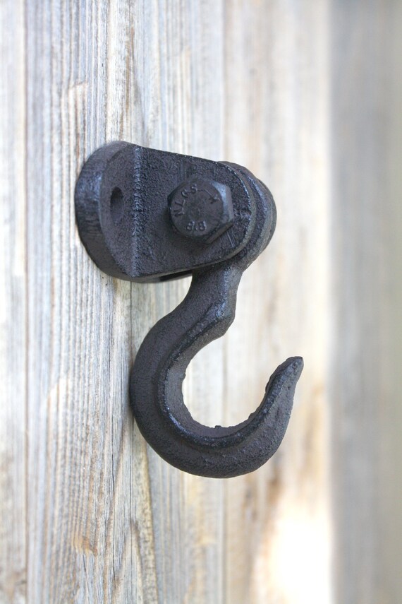 Industrial Coat Hook Cast Iron Ceiling Hook Heavy Duty Hook