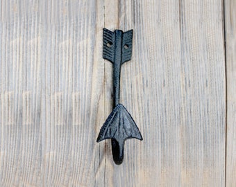 Cast Iron Arrow Coat Hook, Arrow Towel Hooks