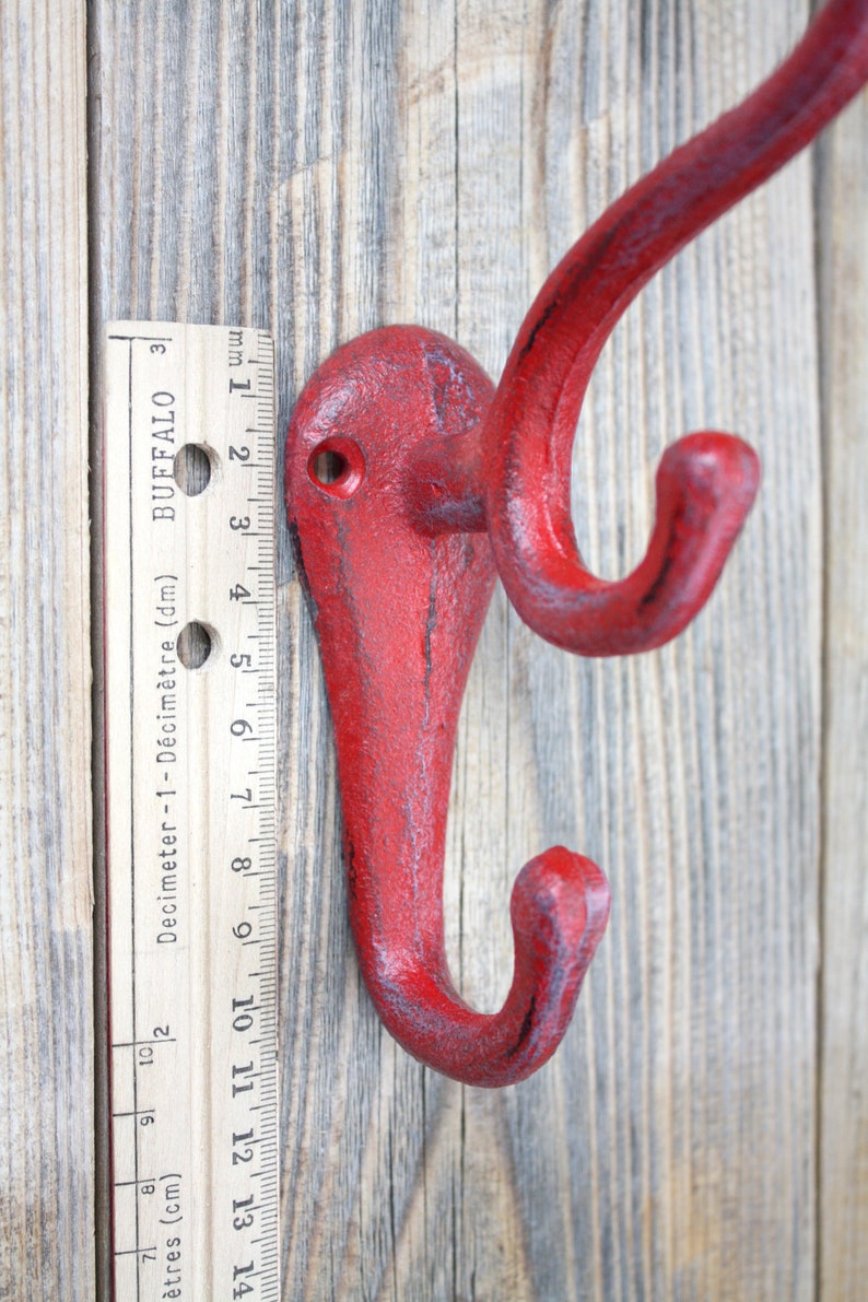 Cast Iron Triple Coat Hook Entryway Hooks Etsy