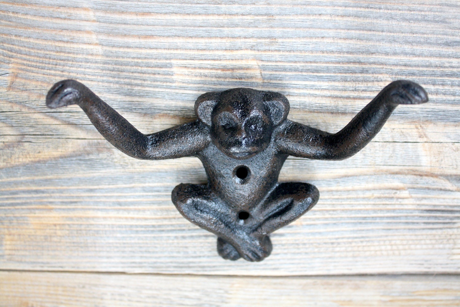 Monkey Hook Zoo Animal Coat Hooks Cast Iron Wall Hook 