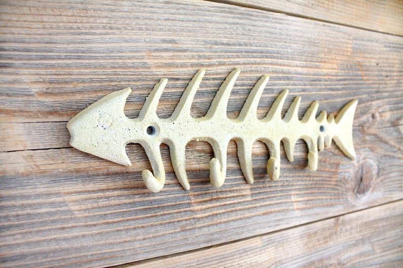 Fish Bone Key Rack Key Holder for wall Etsy