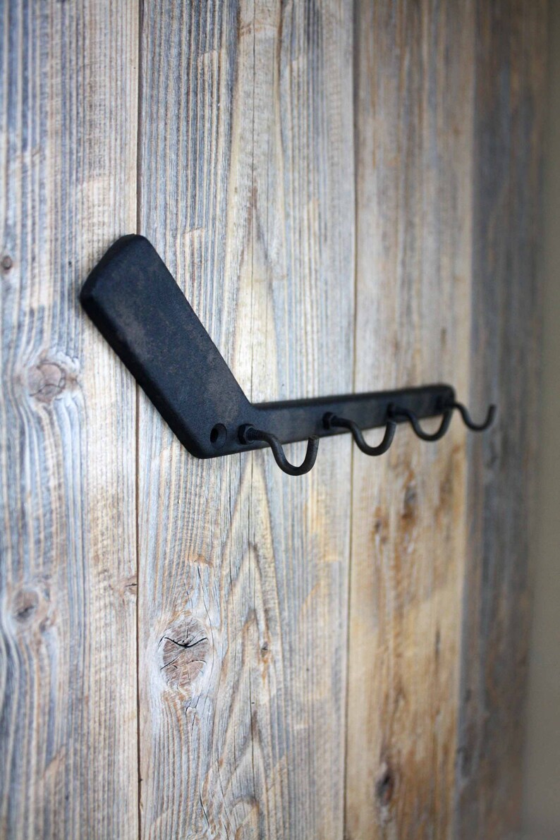 Cast Iron Hockey Stick Key Rack Key Holder for Wall Etsy