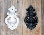 Classic Cast Iron Door Knocker, Ornate Front Door Decor