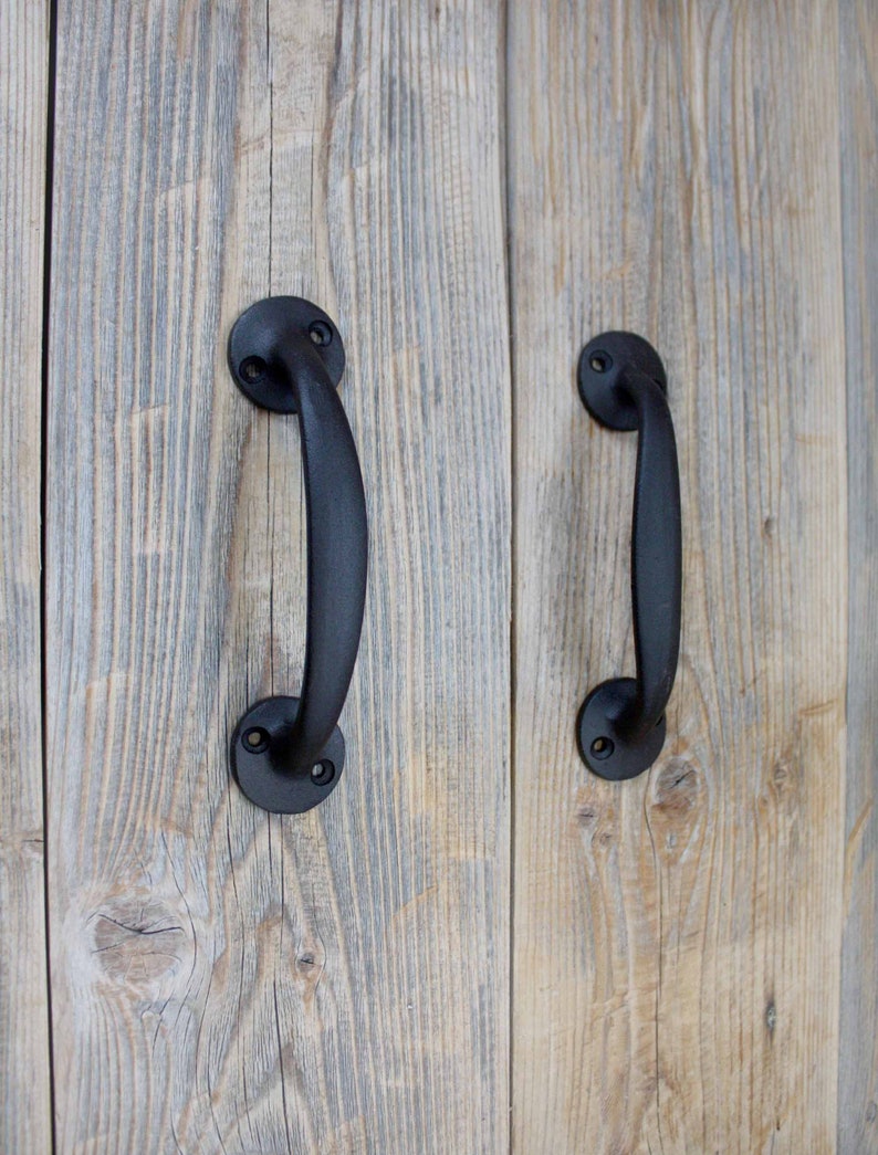 Cast Iron Handles Curved Cupboard Handle Etsy Australia