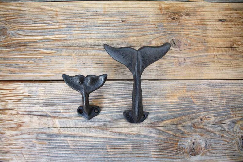 Whale Tail Coat Robe or Towel Hooks Etsy UK