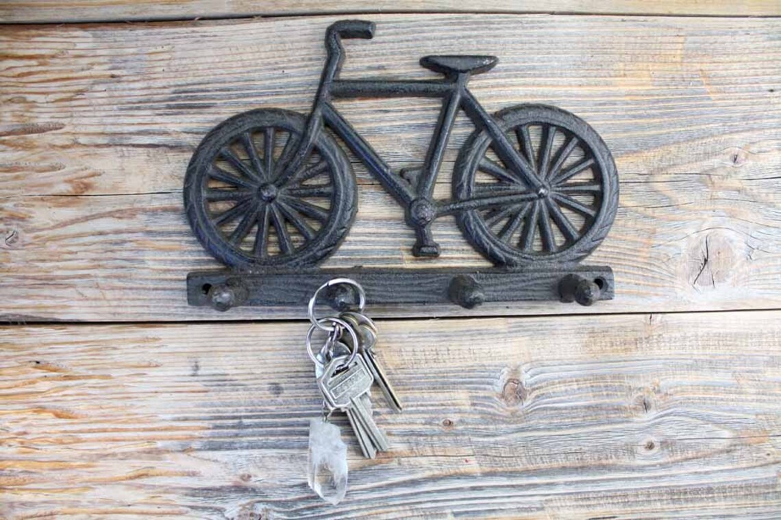 Bike Key Rack Bicycle Key Holder for Wall Etsy