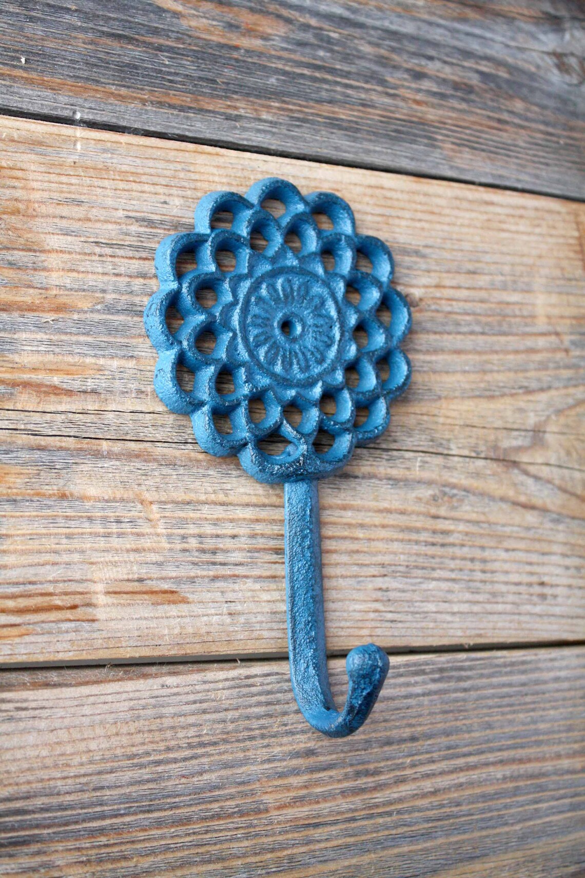 Colourful Flower Coat Hook Decorative Cast Iron Hooks Etsy