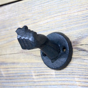 Cast Iron Fist Hook, Unique Coat Hooks