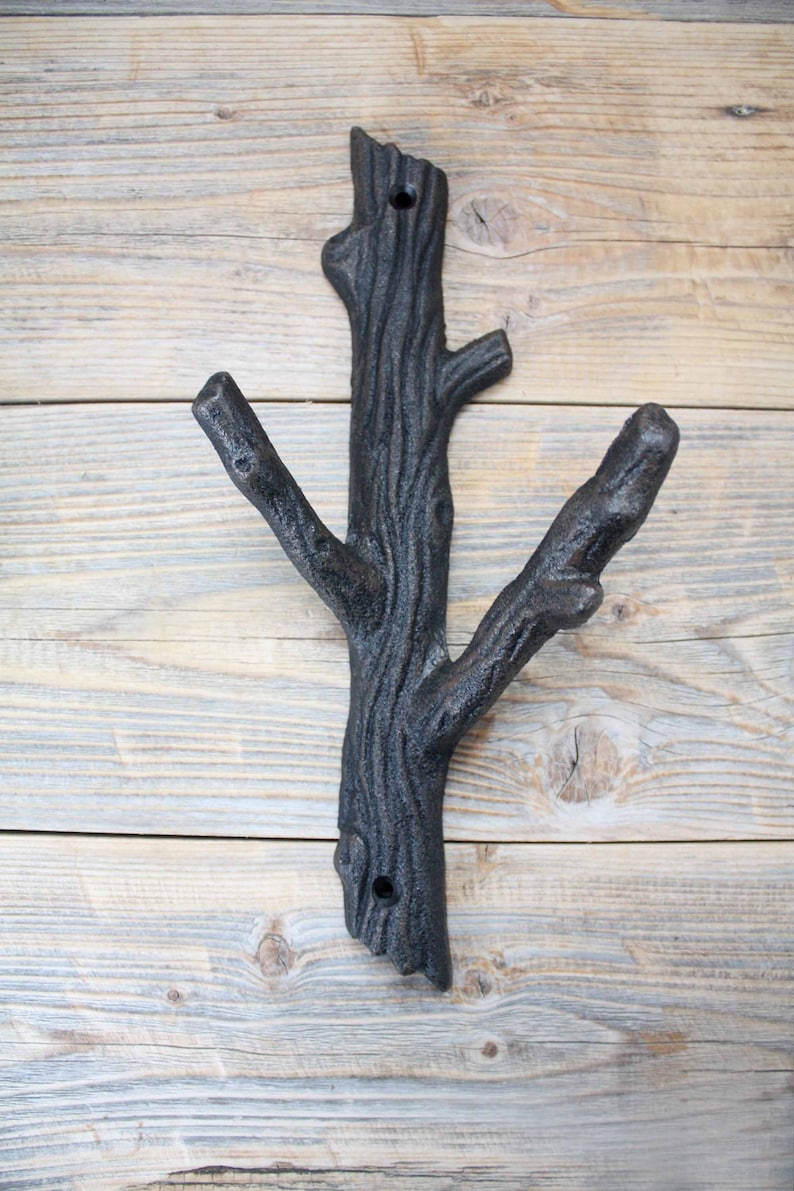 Extralarge Double Tree Branch Hook Cast Iron Entryway Coat Etsy Denmark
