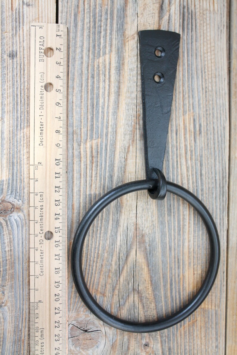 Hand Towel Hook Cast Iron Hook Towel Ring Etsy