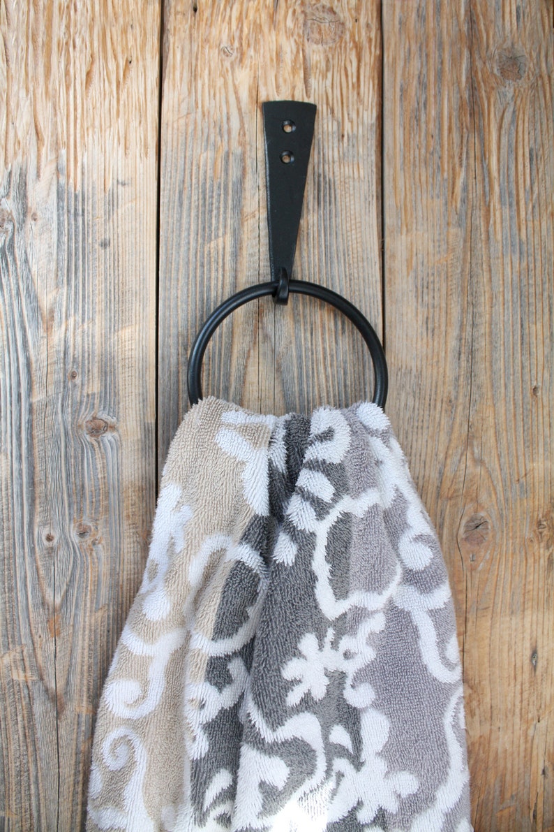 Hand Towel Hook Cast Iron Hook Towel Ring Etsy