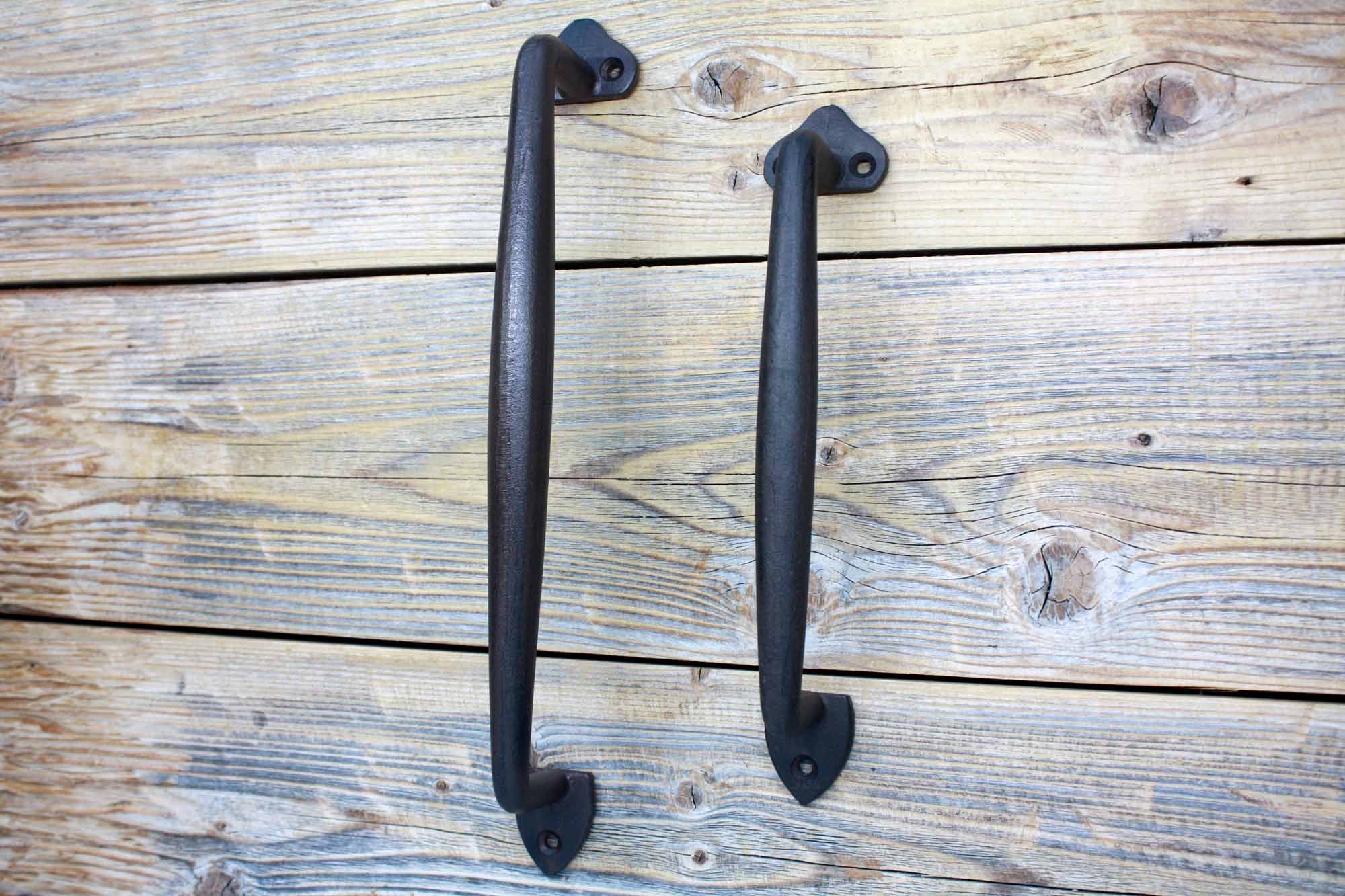 2 Large Cast Iron Antique style CHAIN Barn Handle, Gate Pull, Shed Door  Handles