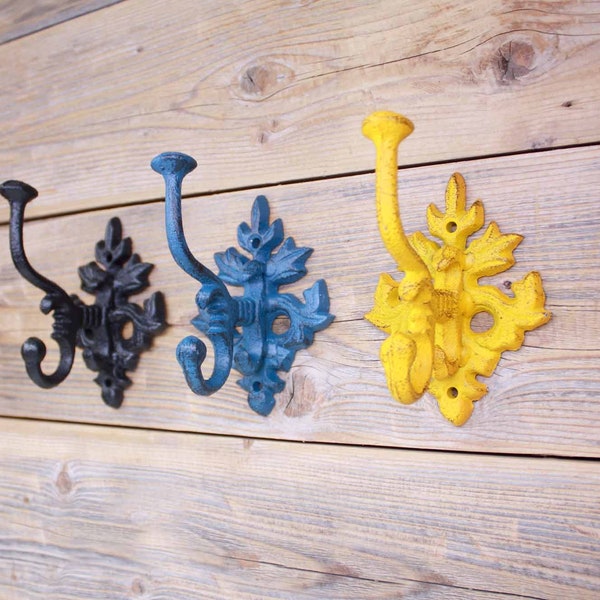 Ornate Wall Hook, Decorative Cast Iron Hook