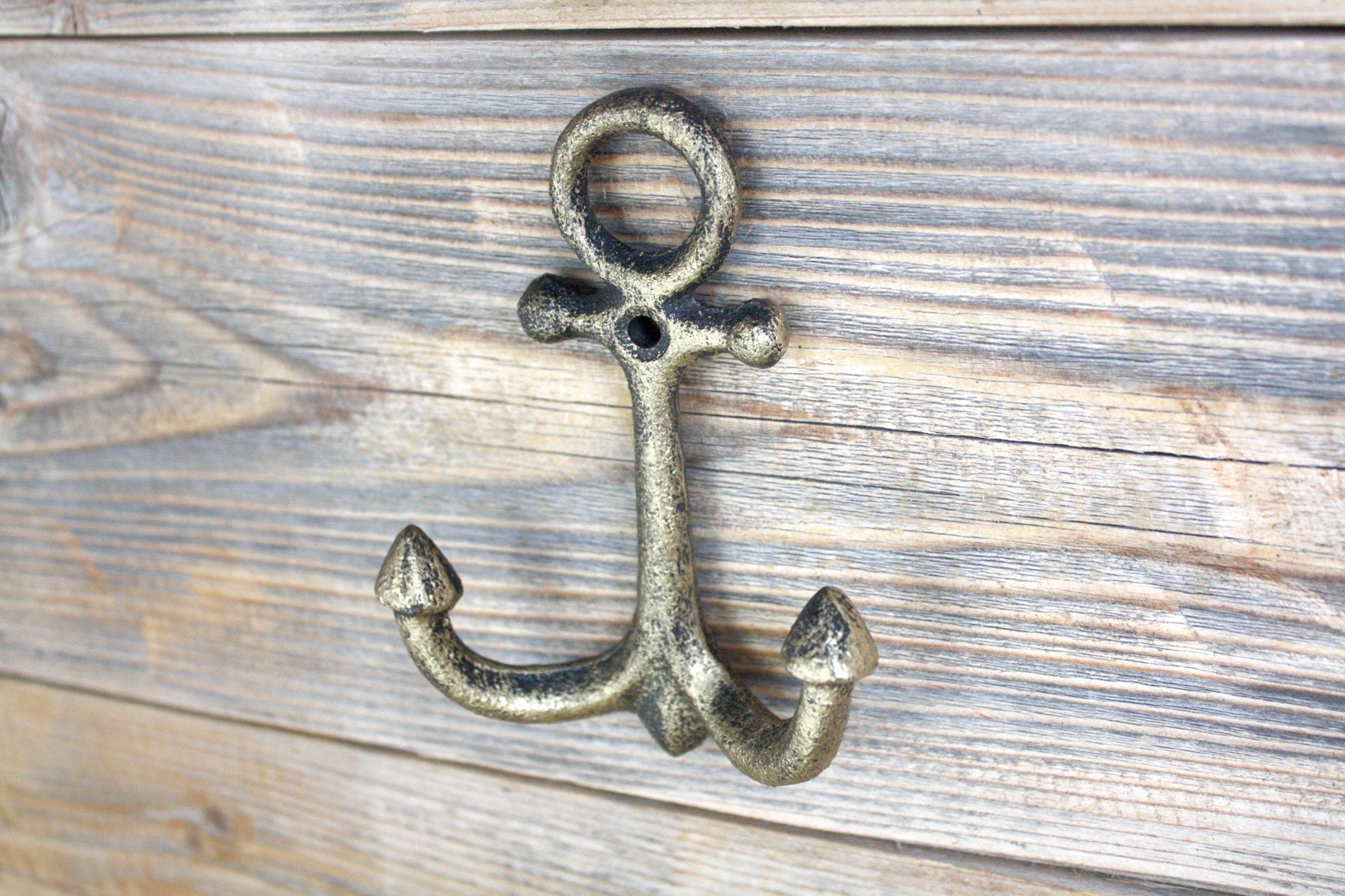 Classic Anchor Hook Nautical Towel Hooks Cast Iron Bathroom Etsy
