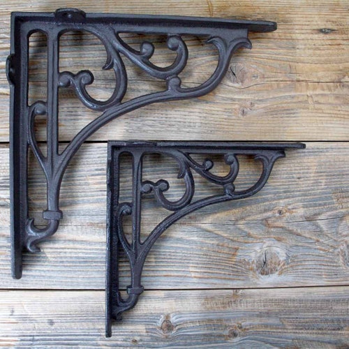 Cast Iron Shelf Brackets Etsy
