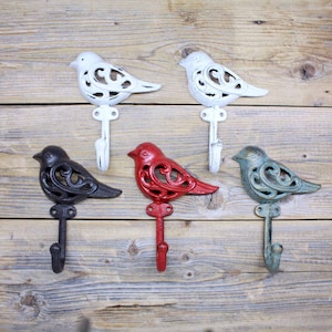 Bird Hook Coat Hook, Cast Iron Bird Hook