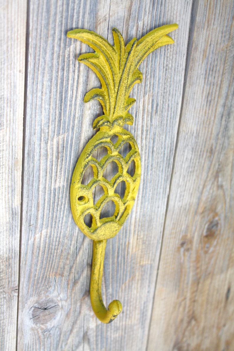 Pineapple Cast Iron Hook Pineapple Towel Hook Decorative Etsy