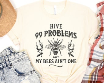 Funny Bee Shirt, Vintage Bee T Shirt, sarcastic Bee Crewneck, pun Beekeeper Gift for Mom, Bee Themed Mothers Day Gifts, Beekeeping Shirt