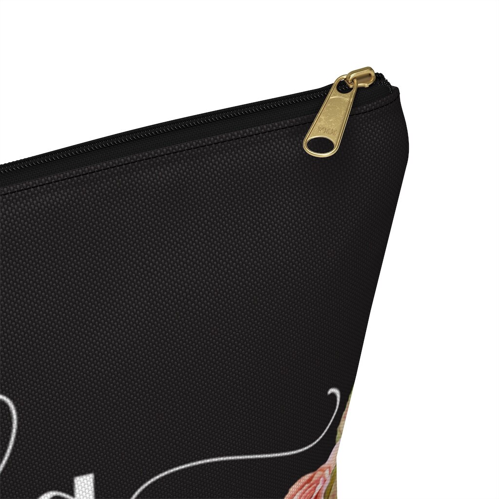 Personalized Makeup Bag large Floral Cosmetic Bag Bridesmaid Etsy