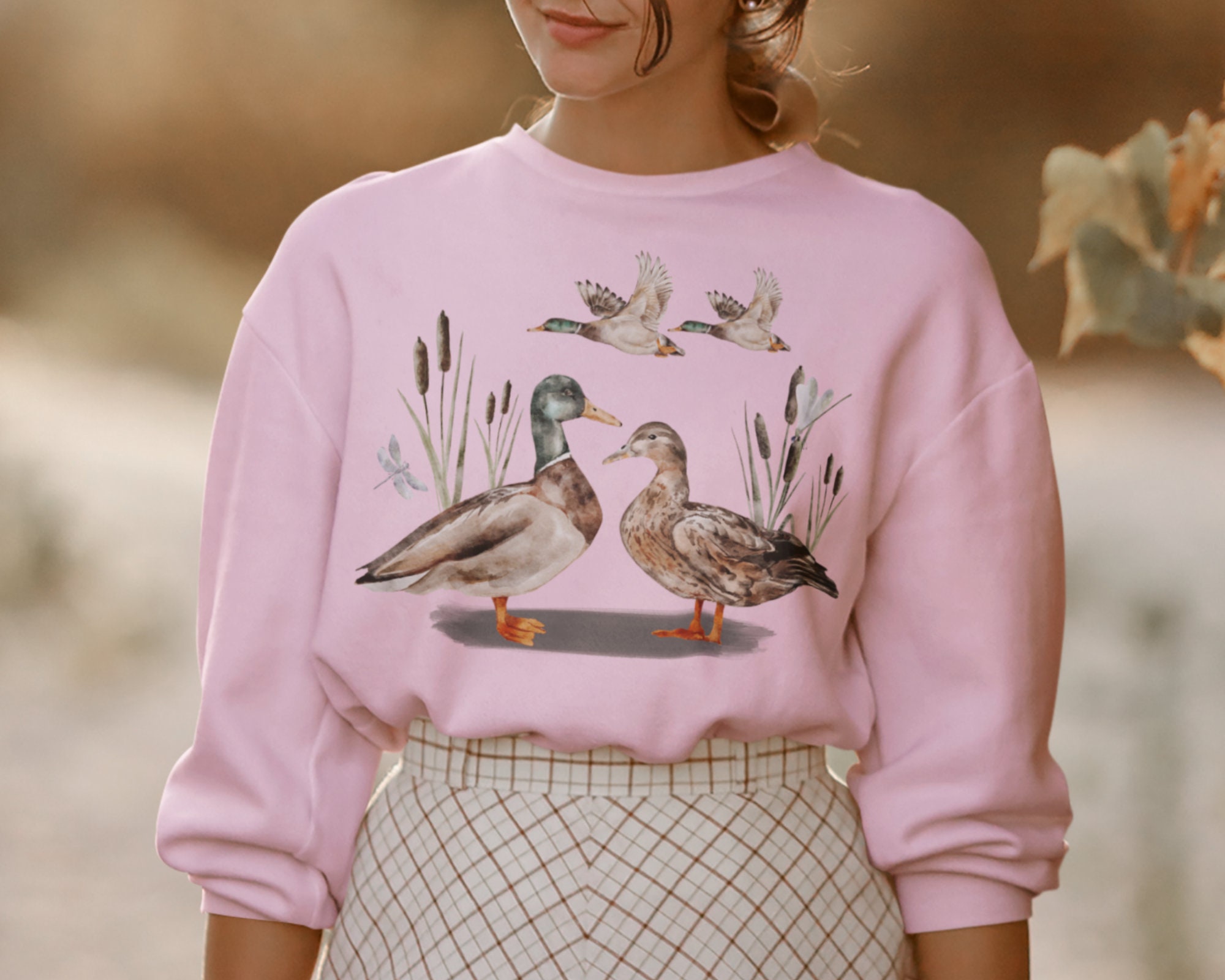 mallard duck womens sweatshirt - Big Wild Thought
