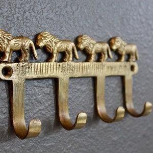 LIONS wall hook, Towel hook for Farmhouse ranch decor, Entryway Rustic decor wall mount coat hook